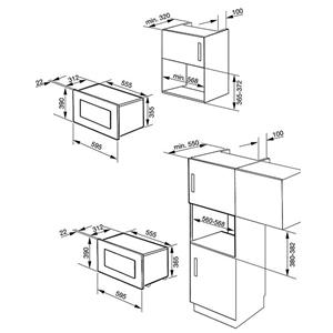 Smeg MP322X Forno a microonde | Incasso
