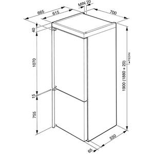Smeg FA800POS9 Frigocongelatore | Libera installazione | Classe energetica A+ | 346 L, SN-T, 11 kg/24h