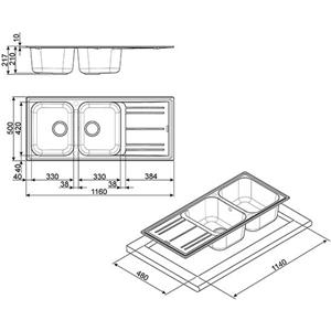 Smeg LZ116TT Lavello | Incasso