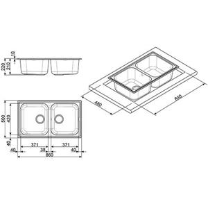 Smeg LZ862TT Lavello | Incasso