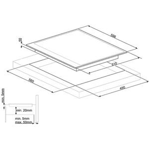 Smeg PI964P Piano cottura | Da incasso | Crema, Da incasso, Piano cottura a induzione