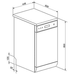 Smeg LSA4525X Lavastoviglie | Libera installazione