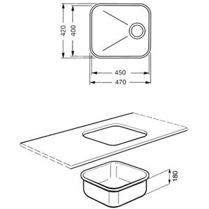 Smeg UM45RA Lavello | Incasso