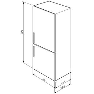 Smeg FC40MNE Frigocongelatore | Libera installazione