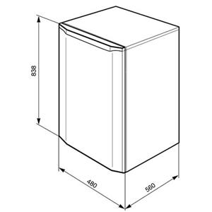 Smeg FA100AP Frigocongelatore | Libera installazione | Classe energetica A+ | 81 L, Libera installazione, 41 dB