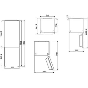 Smeg FC182PSN Frigocongelatore | Libera installazione