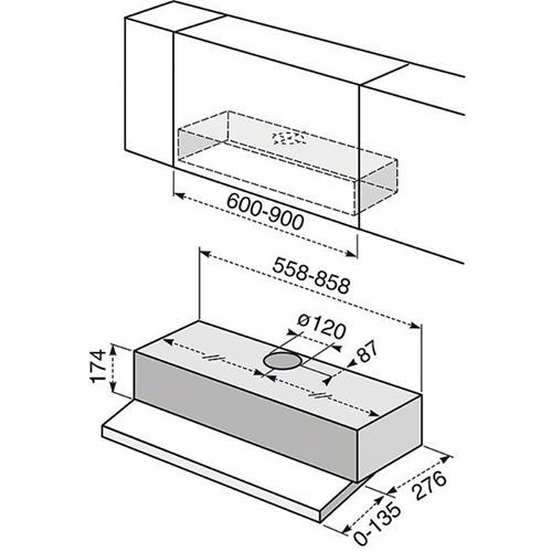 Electrolux REX CA6310X Cappa Incasso