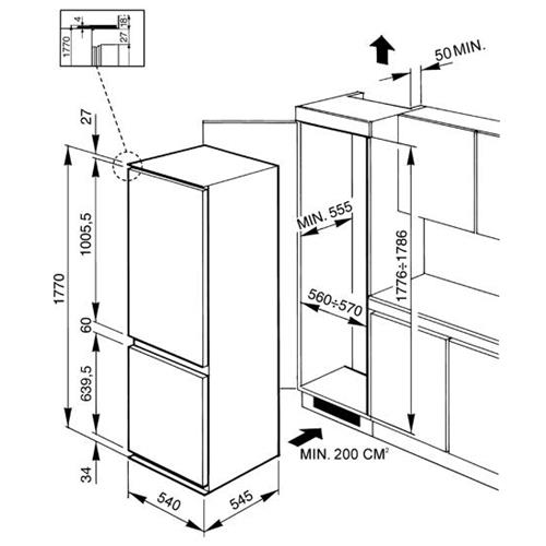 Smeg CR329APLE Frigocongelatore | Libera installazione | Classe energetica A+