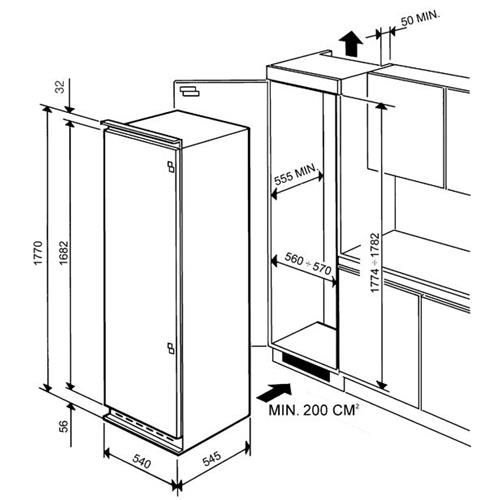 Smeg FR310APL1 Frigocongelatore | Libera installazione | Classe energetica A+ | 296 L, Libera installazione, 2 kg/24h