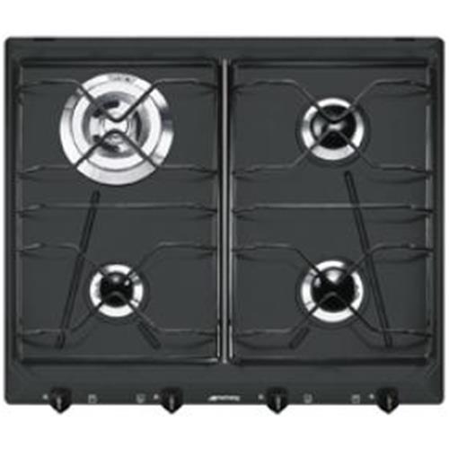 Smeg SRV564A6 Piano cottura | Da incasso | Nero, Da incasso, Gas