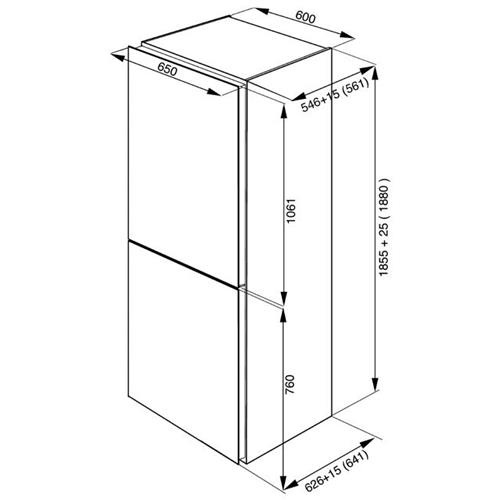 Smeg F32BCGS Frigocongelatore | Libera installazione | 214 L, Giallo