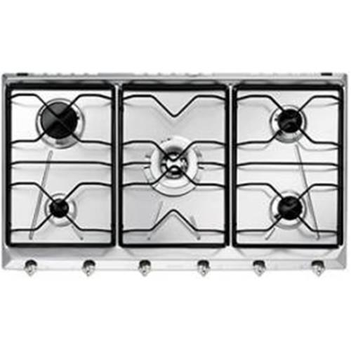 Smeg SRV596-5 Piano cottura incasso Acciaio inox, Da incasso, Gas