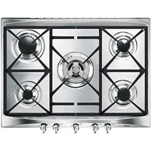 Smeg SR275XGH Piano cottura | Da incasso | Acciaio inox, Da incasso, Gas