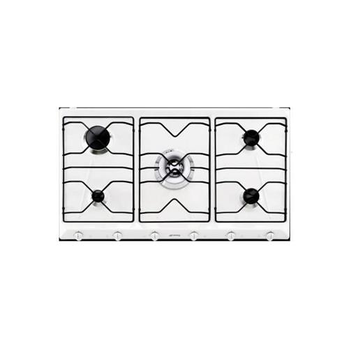 Smeg SRV596EB7 Piano cottura | Da incasso | Bianco, Da incasso, Gas