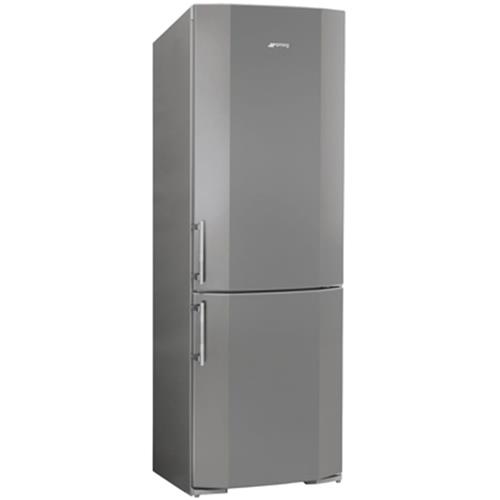 Smeg FC345X1 Frigocongelatore | Libera installazione | Classe energetica A+ | 315 L, 10 kg/24h, Acciaio inox