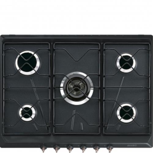 Smeg SRV876AO Piano cottura | Da incasso | Antracite, Da incasso, Gas