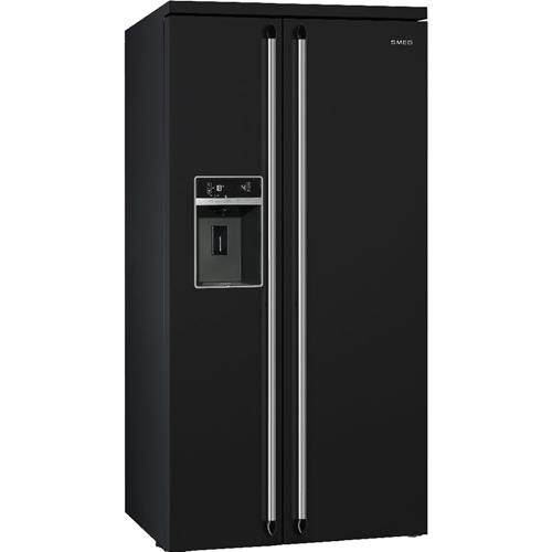 Smeg SBS963N Frigocongelatore | Libera installazione | Classe energetica A+ | Libera installazione, Porta americana, Nero