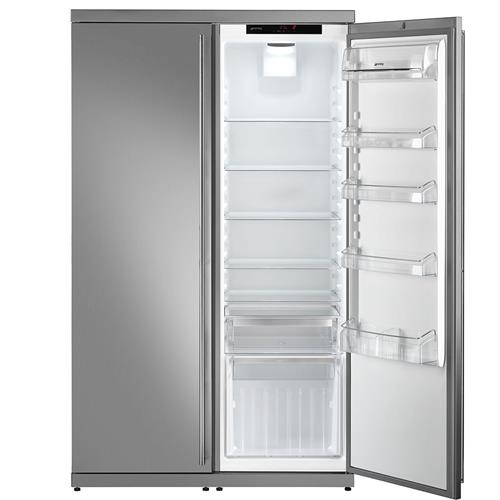 Smeg RF354RX Frigorifero | Libera installazione | Classe energetica A+ | Libera installazione, Porta americana, Acciaio inox