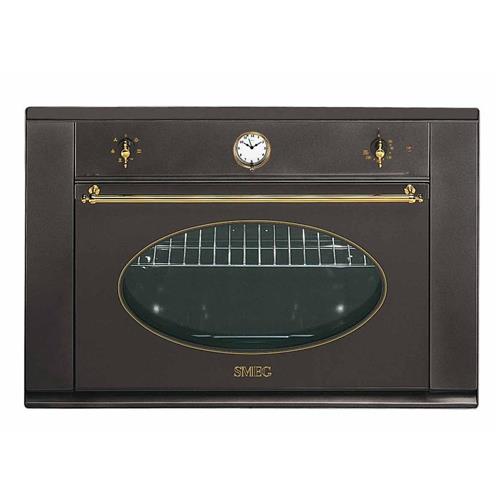 Smeg S890MF-8 Forno | Incasso | Classe energetica A | Forno elettrico, Grigio, Manopola