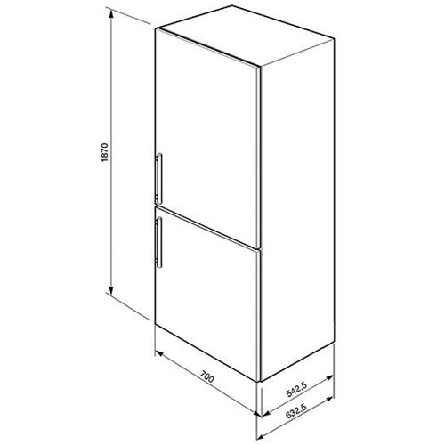 Smeg FC40MNE Frigocongelatore | Libera installazione