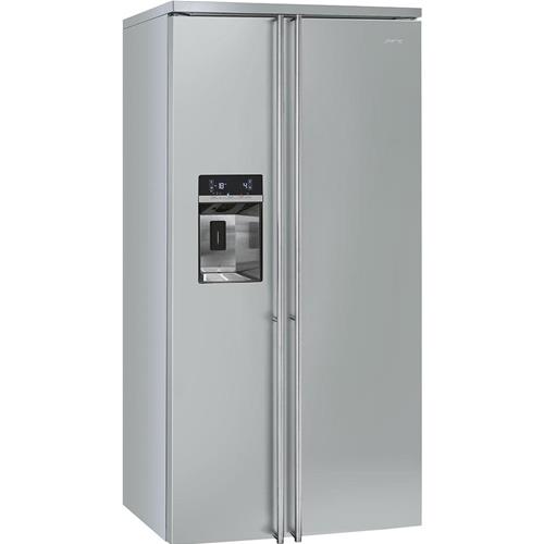 Smeg FA63X Frigocongelatore | Libera installazione | Classe energetica A+ | Libera installazione, Porta americana, Acciaio inox