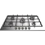Indesit THP 752 W/IX/I Piano cottura a gas incasso 5 fuochi gas, Griglie smaltate, Accensione elettronica | Classe energetica A