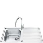 Smeg LLR861-2 Lavello | Incasso | Vasca singola, Acciaio inox, Troppo pieno integrato