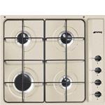 Smeg S64SAV2 Piano cottura a gas | Incasso | 4 fuochi gas, Griglie smaltate, Accensione elettronica