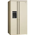 Smeg SBS8004PO Frigocongelatore | Libera installazione | Classe energetica A+ | Libera installazione, Porta americana, Crema
