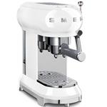 Smeg ECF01WHEU Macchina da caffè | Superficie piana | Macchina per espresso, 1 L, Caffè macinato