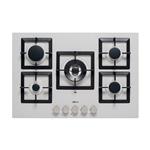 Elleci Plano 75 5F Aluminium 79 - 6APMSP75179CS Piano cottura Incasso | Classe N/A | 5 zone, Finitura in alluminio, Controllo touch