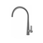 Elleci Mix Athena Grigio Cemento 48 - 6AMGKATH48 Miscelatore Lavello | Finitura acciaio, Beccuccio orientabile, Cartuccia ceramica