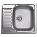 Elleci Inox Sky 125 580X500 1Vg Dx Sat  - 6ALIX125SACDX Lavello Sopratop | Inox, 1 vasca grande DX, 580x500