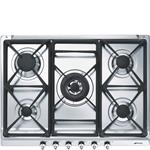 Smeg SE70SGH-5 Piano cottura a gas Incasso | Classe A | 5 zone induzione, Controllo touch, Sicurezza bambini