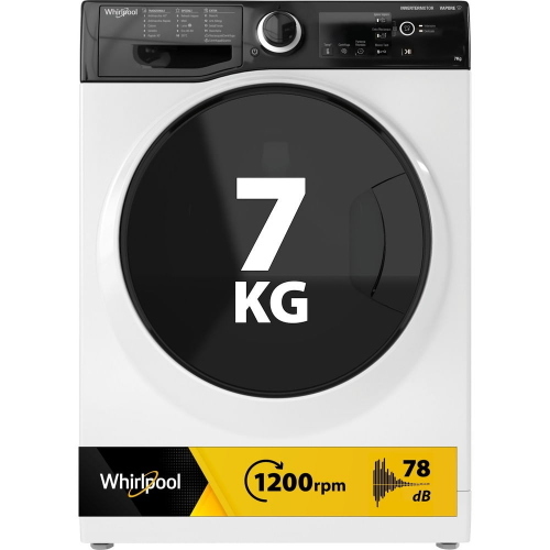 Whirlpool WSB 725 D IT Lavatrice Libera installazione | Classe B | Caricamento frontale, 7 kg, B