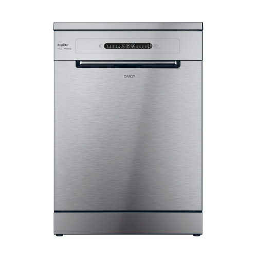 Candy CF3E9E0X Lavastoviglie | Libera installazione | Classe energetica E | Libera installazione, Dimensione massima (60 cm), Acciaio inox