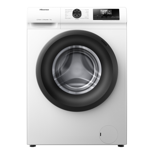 Hisense WFQP701219VM Lavatrice Libera installazione | Classe A | Caricamento frontale, 7 kg, B