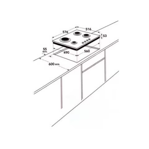 AEG HG694340XB Piano cottura a gas Incasso | Da incasso, Gas, Vetro