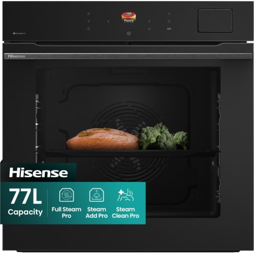 Hisense BFS615S8B Forno Incasso | Classe A+ | Largo, Forno elettrico, 77 L