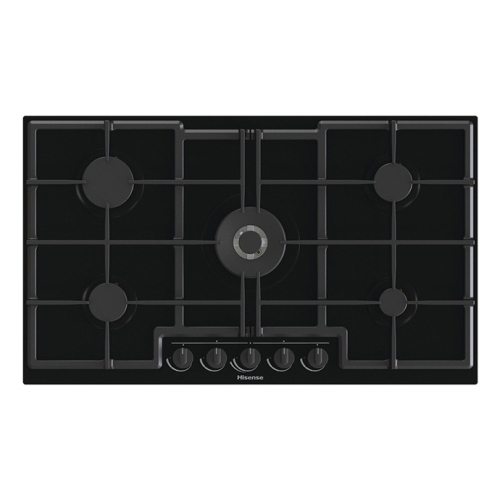Hisense GED973B Piano cottura a gas Incasso | Nero, Da incasso, 90 cm