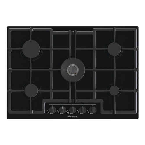 Hisense GED773B Piano cottura a gas Incasso | Nero, Da incasso, 75 cm