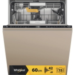 Whirlpool WH8IA115B2M3TUS0 Lavastoviglie Incasso a scomparsa totale | Classe A | classe A-10%, 15 coperti, Cerniere sliding