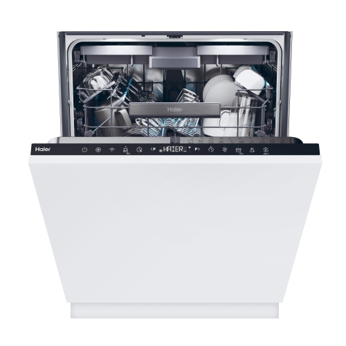 Haier BXI 6C4S3FSB Lavastoviglie | Incasso a scomparsa totale | Classe energetica C | A scomparsa totale, Dimensione massima (60 cm), Nero
