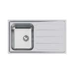 Foster Elettra 1Vsx+Sc B8 Inox - 5186062 Lavello Sopratop | Acciaio inox AISI 304 satinato, Dimensioni 860 x 500