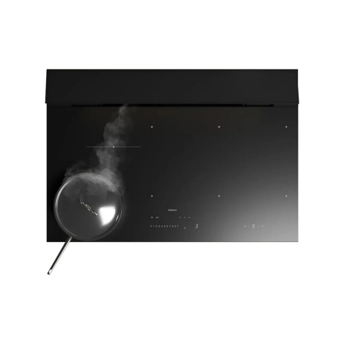Falmec BRERA 75 VETRO MATT NERO - CBRW75.00P8#ZZZC490F Piano cottura a induzione con cappa aspirante integrata