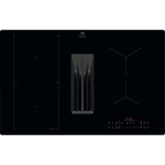 Electrolux KCC83410CK Piano cottura a induzione con cappa aspirante integrata | Da incasso | Classe energetica A+ | Nero, Da incasso, 80 cm