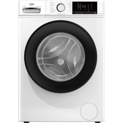 Beko BMX7126DB Lavatrice libera installazione inverter 1200 giri, display XL, oblò nero | Classe energetica A