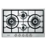 De'Longhi NSL475X Piano cottura Incasso | Classe 75 | inox, 4 gas (1 dual+1TC), griglie ghisa