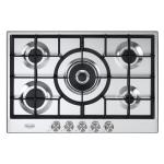 De'Longhi NSL575X Piano cottura Incasso | Classe 75 | inox, 5 gas (1 TC), griglie ghisa