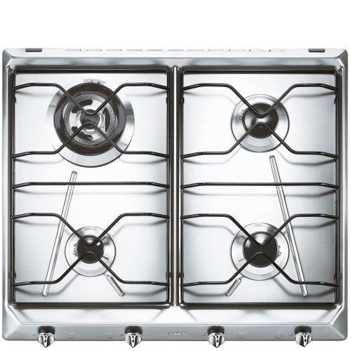 Smeg SRV564-3 Piano cottura | Da incasso | Acciaio inox, Da incasso, Gas